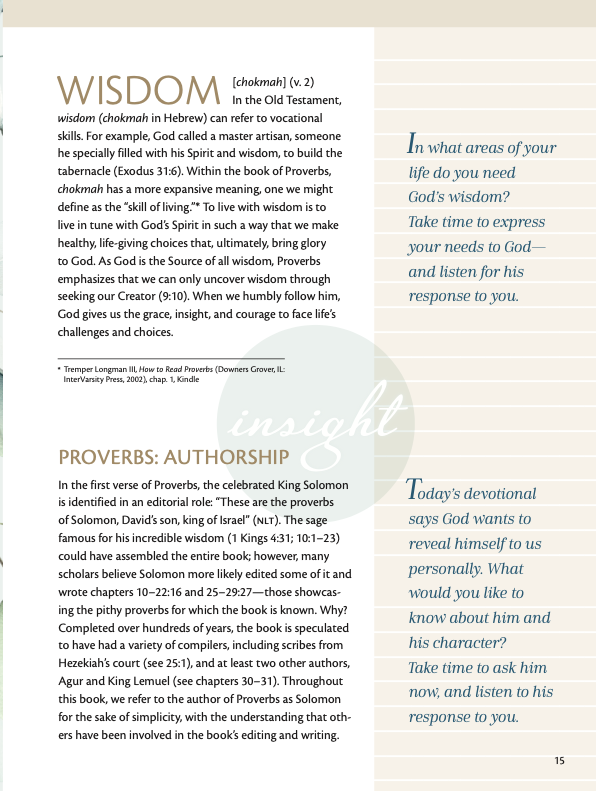 A Devotional Journey through Proverbs