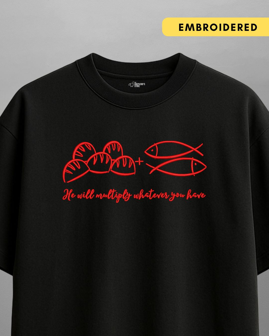 5 loaves 2 fishes — Oversized Unisex T-shirt