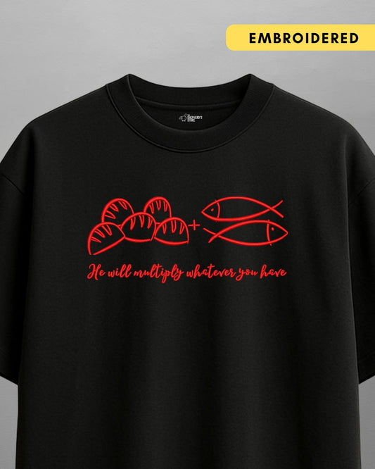 5 loaves 2 fishes — Oversized Unisex T-shirt
