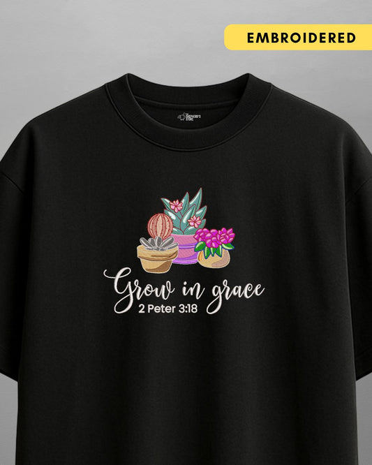 Grow in grace — Oversized Unisex T-shirt