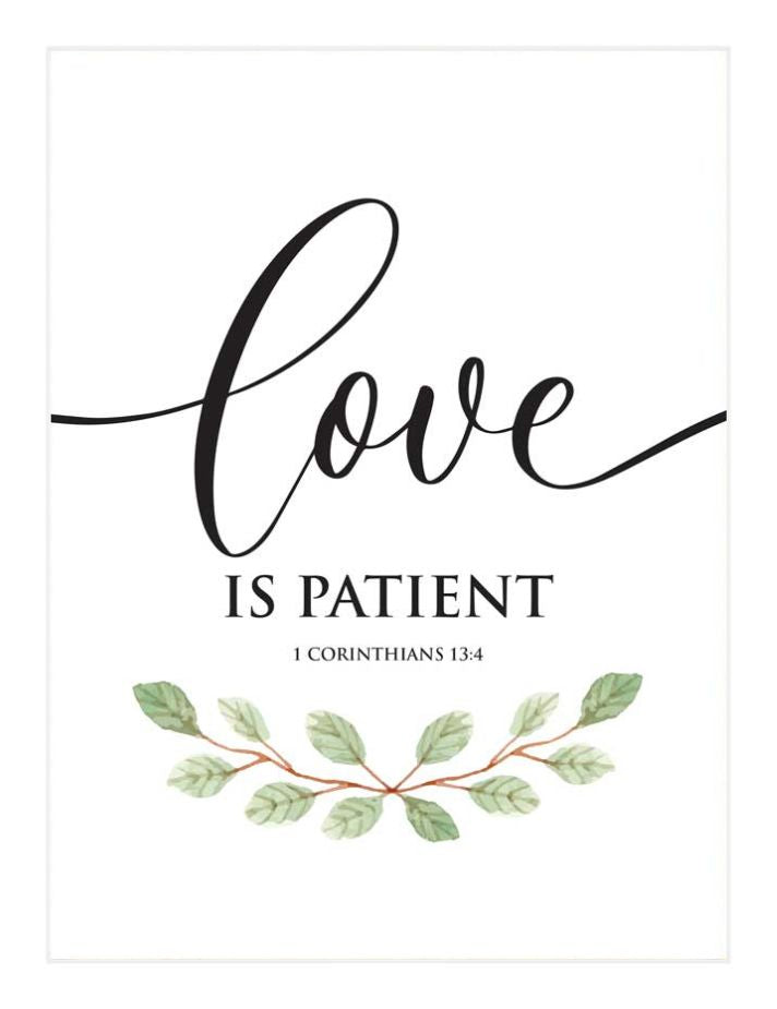 Love is patient