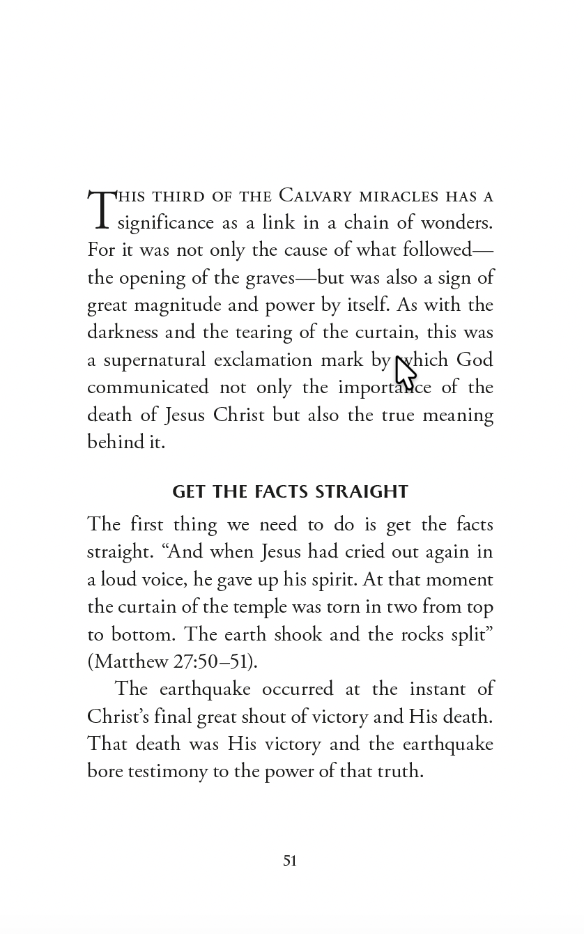 The Six Miracles of Calvary