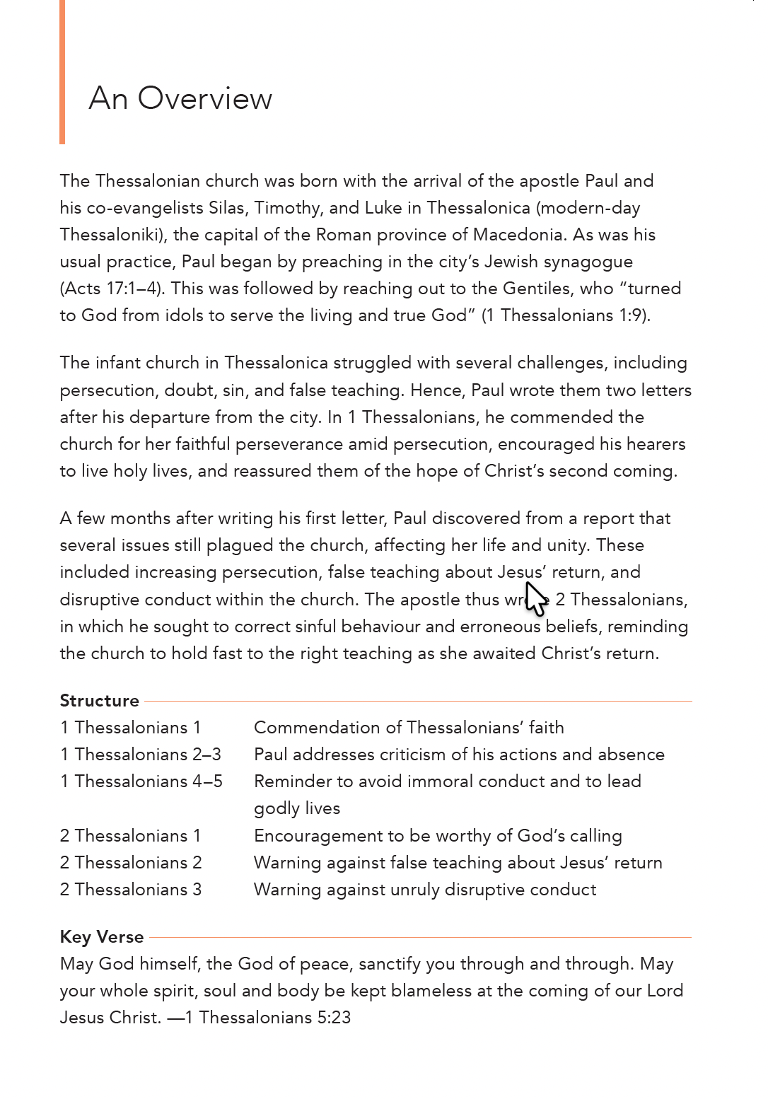 Journey Through 1 & 2 Thessalonians