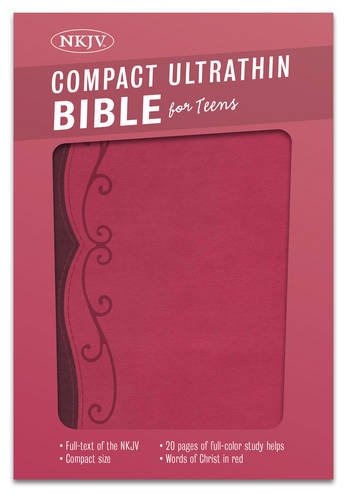 NKJV COMPACT ULTRA THIN BIBLE FOR TEENS - PINK