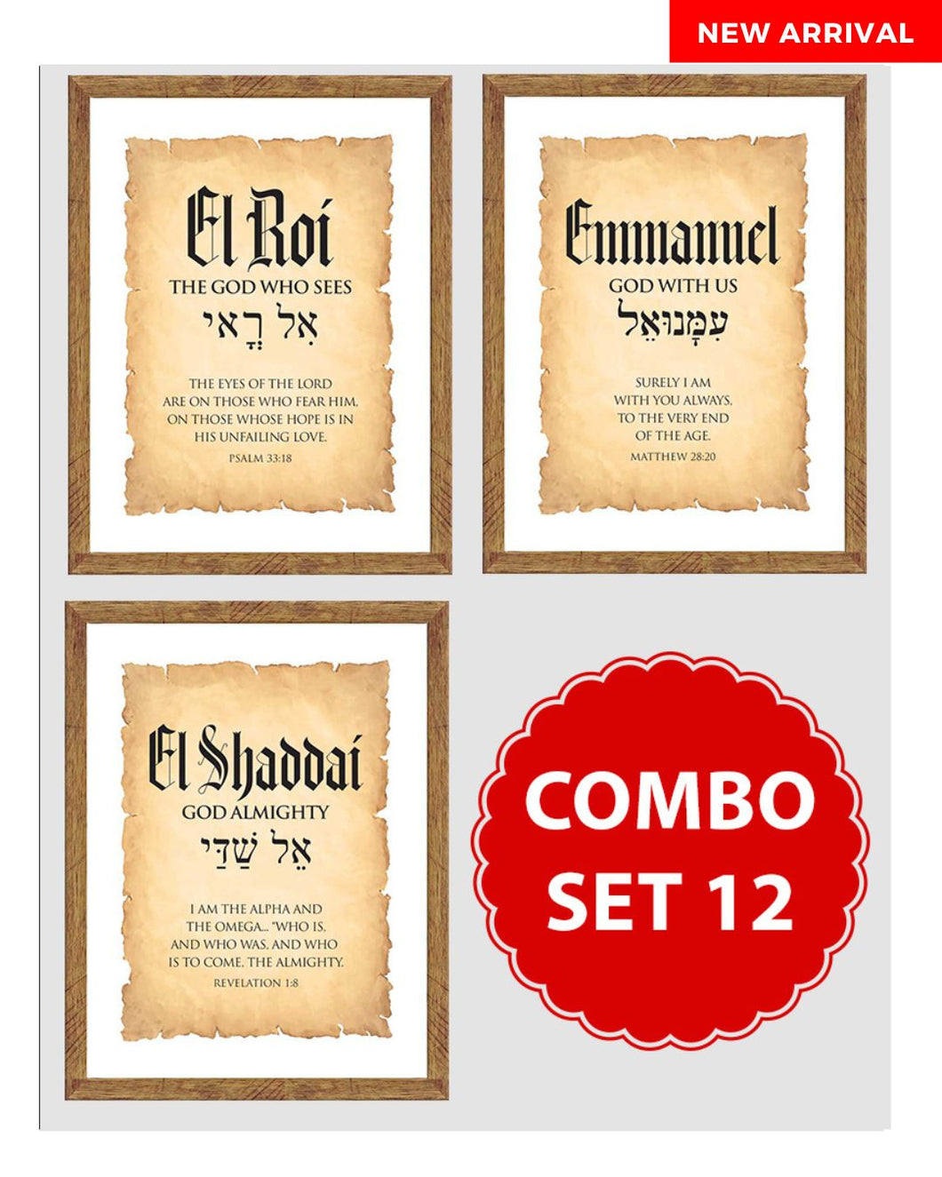 El Roi, Elshaddai & Emmanuel - Combo Set 12