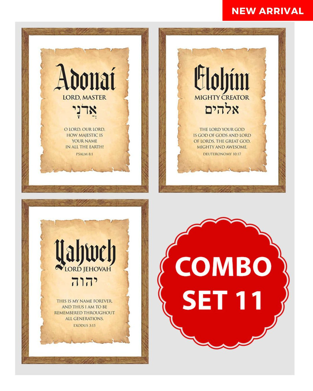 Adonai, Elohim & Yahweh - Combo Set 11