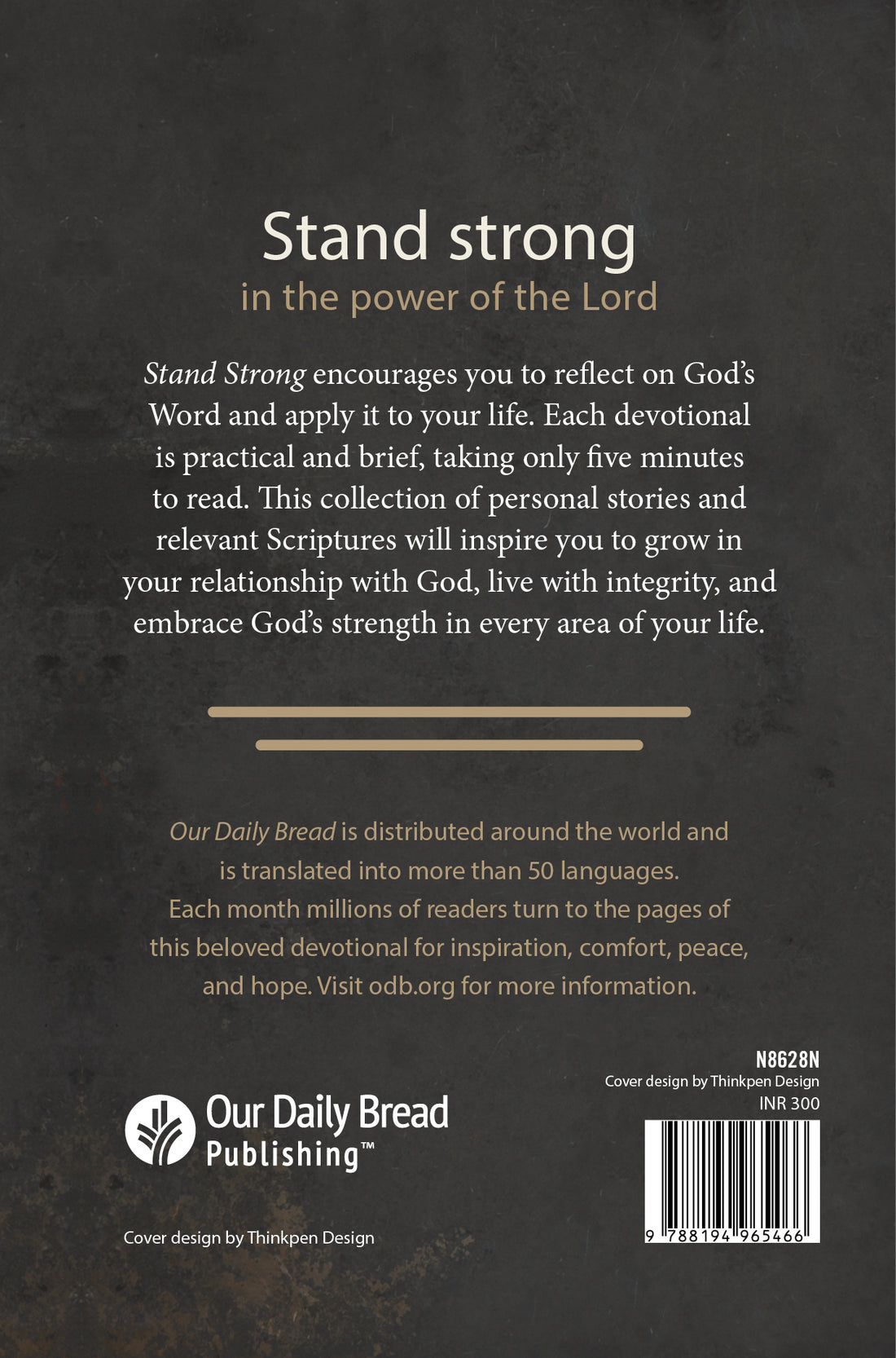 Stand Strong 365 Devotions for Men by Men Discovery House