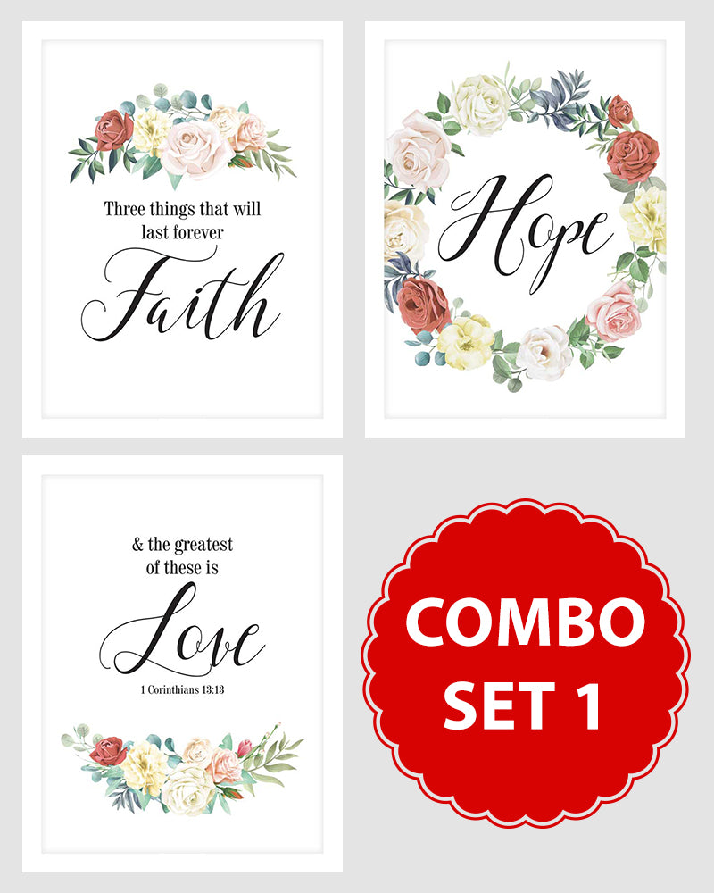 Faith, Hope and Love - Combo Set 1