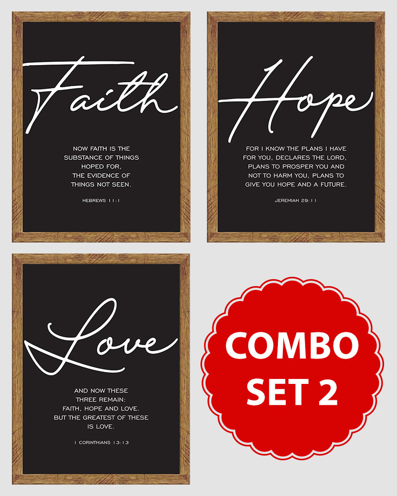 Faith, Hope and Love - Combo Set 2