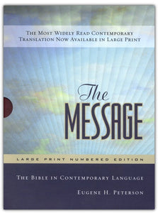 THE MESSAGE LARGE PRINT NUMBERED EDITION